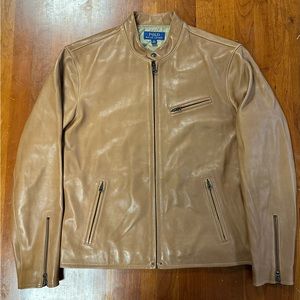 Polo Ralph Lauren Cafe Racer Leather Jacket